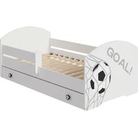 Lit d'enfant LUK avec tiroir et barreaux 80x160 GOL