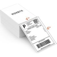 Etiquette Thermique - 10,2 x 15,2 cm - Compatible Imprimante Thermique - Résistante Eau Huile Poussière - Pour Expédition Colis - Lot de 500