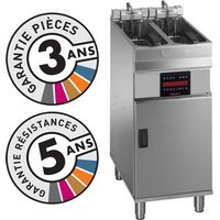 Friteuse électrique sur coffre - 2x 7-8 litres - Valentine - EVOC2200T