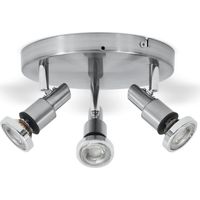 Plafonnier LED 3 spots éclairage plafond salle de bain IP44 spot luminaire plafond