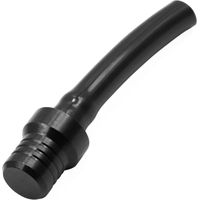 Black Motorcycle Gas Fuel Tank Cap Valve Vent Breather Pipe One Way Replacement