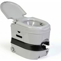 Briebe WC1196G Toilette Portable Roulettes WC Chimique 24L Camper, Camping, Auto Caravane Gris