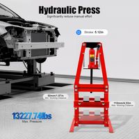 Groupe hydraulique, presse hydraulique de 6 tonnes, presse hydraulique manuelle, presse hydraulique manuelle avec plaque, presse à cadre professionnelle, convient pour les ateliers automobiles