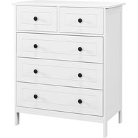 Cómoda 5 cajones Sifonier dormitorio salón oficina moderno 74x40x91 cm