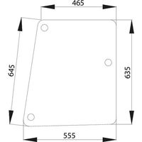 Vitre latérale UNIVERSEL D520512B