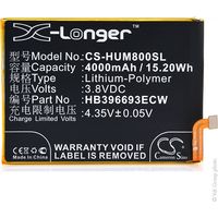 NX - Batterie téléphone, smartphone, GSM pour Huawei 3.8V 4000mAh - HB396693ECW