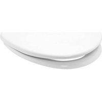 Copriwater universale in termoindurente, forma 6. Dimensioni massime: 37,5x45 cm, interasse cerniere 14,5 cm, cerniere tipo A (passanti regolabili e avvitabili dal basso)(DianFlex) Misura: Bianco