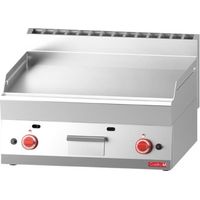Plancha gaz plaque lisse chromée 65/70FTG-CR 650 - 700 x 650 x 280 mm - Gastro M