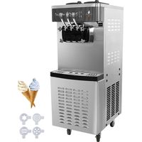 SIHAO 2200W Kommerzielle Soft-Ice-Eis- und Eismaschine 20 - 28L/H