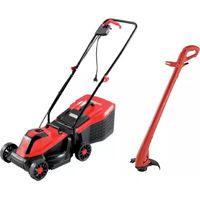 kit de tondeuse électrique Valex "RA103FG" largeur de coupe 32cm 1300W + coupe-bordures électrique Valex "TB26FG" largeur de coupe 22cm 250W