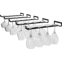 Hanging Glass Rack - Wine Glass Rack with 5 Rails for 13-18 Glasses, 30cm5cm2cm