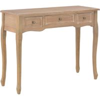 Table de console et coiffeuse Table d'entrée avec 3 tiroirs Marron 42024