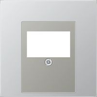 Jung Cache pour prises de raccordement TAE, 1 voie, série LS, aluminium AL 2969 T