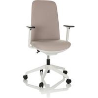Chaise de bureau / chaise pivotante NESTORA tissu beige hjh OFFICE