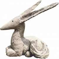Jardinex – Statue de jardin renard 37 cm – Béton armé résistant aux intempéries – Décoration extérieure originale – Inspirée du Petit Prince