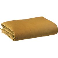 VIVARAISE - Housse de couette Vivaraise Zeff en lin 100% - Bronze - Taille 260 x 240 cm
