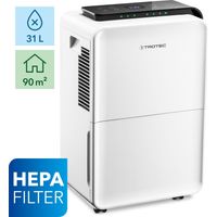 Déshumidificateur Trotec TTK 99 – Capacité 31L/24h pour 90m² – Filtre HEPA 95% – Débit d'air 170m³/h – Design moderne