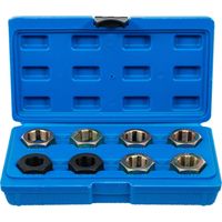 Bgs Technic – Kit de réparation de filetage pour arbres d'entraînement de cardans – 8 pièces – Filetage métrique pas standard – 1141