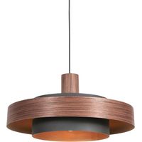 Anne Lighting - hängeleuchte - Flinter - braun - metall - Ø 50cm