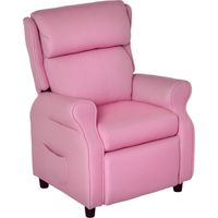 Kindersofa Kindersessel mit Fußstütze Armlehne verstellbare Rückenlehne Relaxsessel Kindercouch Stuhl Liegecouch Kinder Sofa für 3-5 Jahre Jungen und Mädchen Rosa