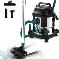 Cecotec – Aspirateur à eau et poussière 20L – 1400W, 22kPa, 4 roues caoutchouc, tube flexible 5m – Système de drainage efficace