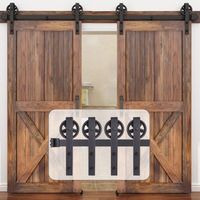 Petites Ecrevisses – Rail de porte coulissante 355 cm – Charge 150 kg – Acier au carbone – Rouleaux en nylon pour glissement silencieux – Installation par épissure