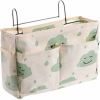 HONORNIC - Sacs de lit organisateur de sac suspendu pour lit mezzanine,sac de rangement suspendu pour table de chevet lit mezzanine pour rail