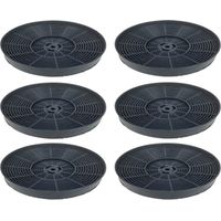Trade-Shop Aktivkohlefilter 175mm kompatibel mit PKM 6005X, 8060X, 9031S, 9031X, 9031XW, 9039WX, 9039XW ersetzt CF100, CO4 - 6 Stück
