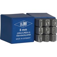 GRAVUREM-S Set of Stanzzahlen 0-9 / 12mm