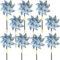 Bird Repellent (10 Pack), Reflective Windmill Scarers Scare Away Birds in Garden, Orchard, House, Farm - Safer and More Effective Than Spiked Birds and Ultrasonic Bird Repellent