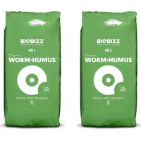 2 X Biobizz WORM HUMUS Vermicast Concime organico biologico 40 LT