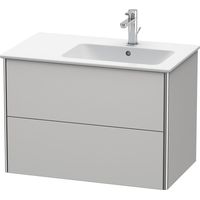 Duravit XSquare mueble bajo lavabo suspendido, 2 cajones, lavabo