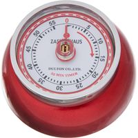 Zassenhaus 071849 - Timer da cucina in metallo, colore: Rosso metallizzato