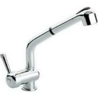 Emmevi 4066 Laguna Miscelatore Monocomando con Canna alta e Doccetta estraibile Terra