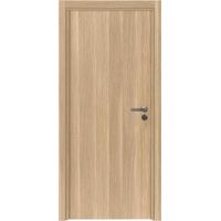 Porte fin de chantier réversible chêne brut structuré – H.204 x l.63 cm – Trous pré-percés pour installation rapide – Certification FSC – Reivilo