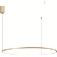 Lampada a sospensione a Led SOEL D100 cm in metallo verniciato ORO