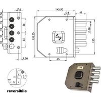 Serrure Sic.Semplice Dx Dm G412 Moia