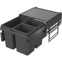 VS ENVI Space Abfalltrennsystem KB 500 mm 1 x 16/2 x 10 Liter Lava