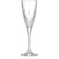 RCR Cristalleria Italiana Bicchiere Calice London Flute Vetro 15,9 Cl Conf. 6 Pz