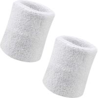 Schweißband, 2er-Pack Sport-Schweißband, 8,1 cm breites, weiches Baumwoll-Sport-Schweißband mit dicker Polsterung, für Basketball, Fußball, Gymnastik