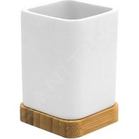 Sapho Ridder Amara - Porte-brosse à dents et dentifrice à poser, blanc 2244101