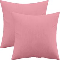Set di 2 cuscini in velluto - copertura e imbottitura - Mesmal Pastel pink