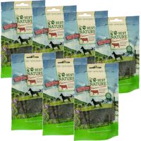 Best Nature Premium Snack für Hunde, 7x 80 g - Häppchen Rind