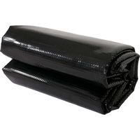 Copertura isotermica piscina telo PE 400 micron, rotondo 4,57m nero