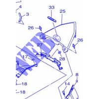 Yamaha 90520-01001 Moulure couvercle de panneau - T-max/YZF-R1 530/1000 12-13