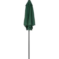 Parasol Ø196 cm, parasol inclinable, parasol hexagonal pour balcon, parasol de plage, résistant au vent, stable, parasol de marché, parasol à manivelle, protection solaire pour la plage, le balcon et