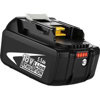 Batterie,8,0Ah BL1860B 18V de Remplacement pour Makita Batterie 18V BL1860B BL1860 BL1850B BL1850 BL1840B BL1840 BL1845 194205-3 194309-1 LXT-400 avec indicateur LED