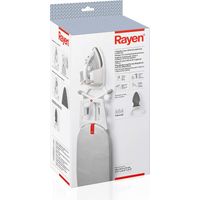 Rayen Planche à repasser et cintre en fer avec isolation thermique Universel Dimensions : 43 x 31,3 x 15 cm, blanc