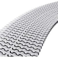 Suinga – Grille modulaire de piscine avec canal de trop-plein – Polypropylène UV – Installation sans outil – Conforme norme EN-13451-1
