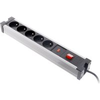 Zenitech – Bloc parafoudre 5 prises 2P+T 16A – Protection jusqu'à 3 kV – Cordon H05VV-F 1,5 m – Dispositif sécurité enfants